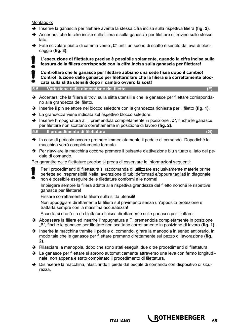 ROTHENBERGER ROPOWER 50 R User Manual | Page 69 / 232