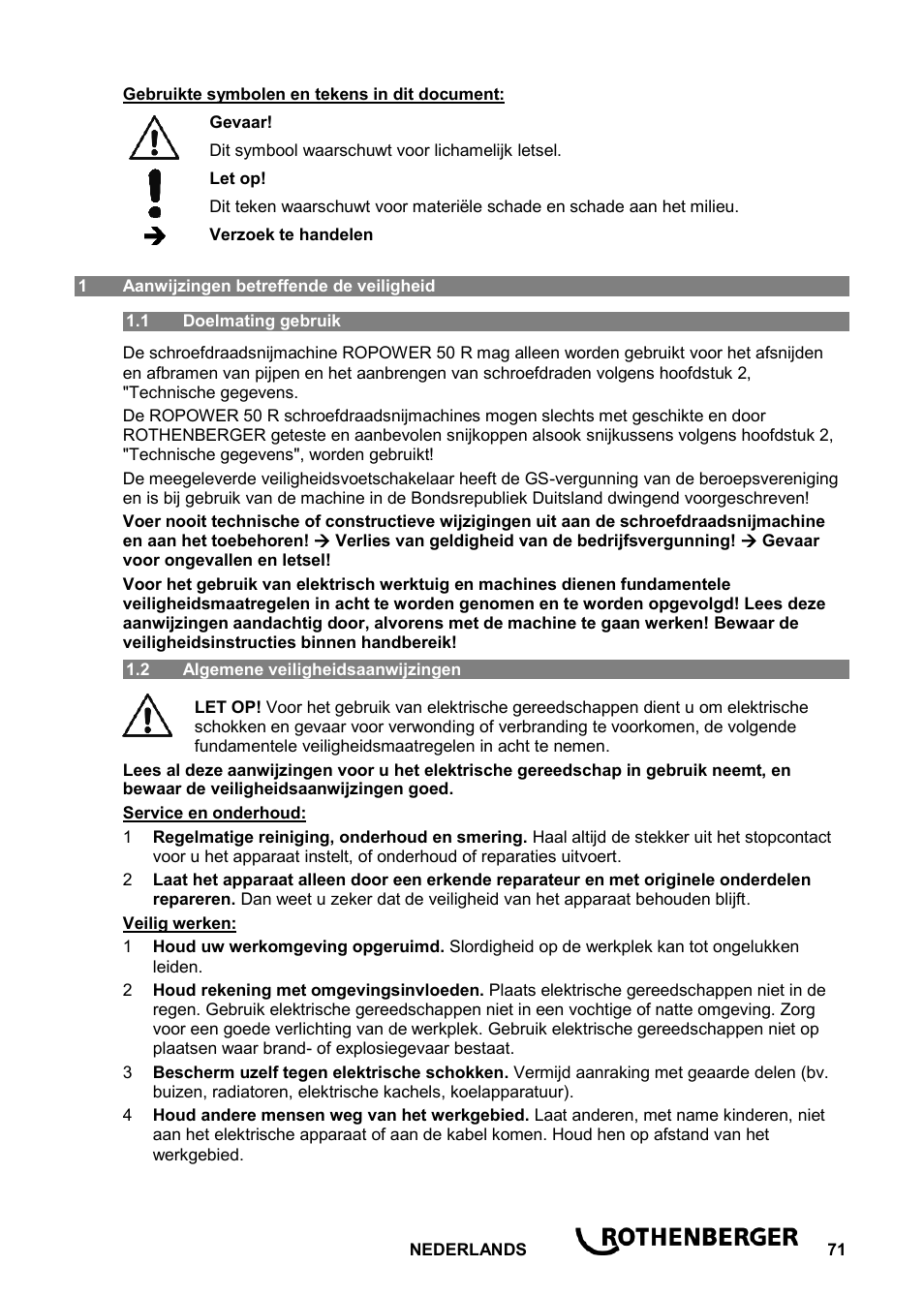 ROTHENBERGER ROPOWER 50 R User Manual | Page 75 / 232