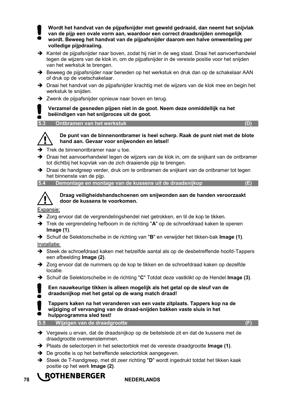 ROTHENBERGER ROPOWER 50 R User Manual | Page 82 / 232