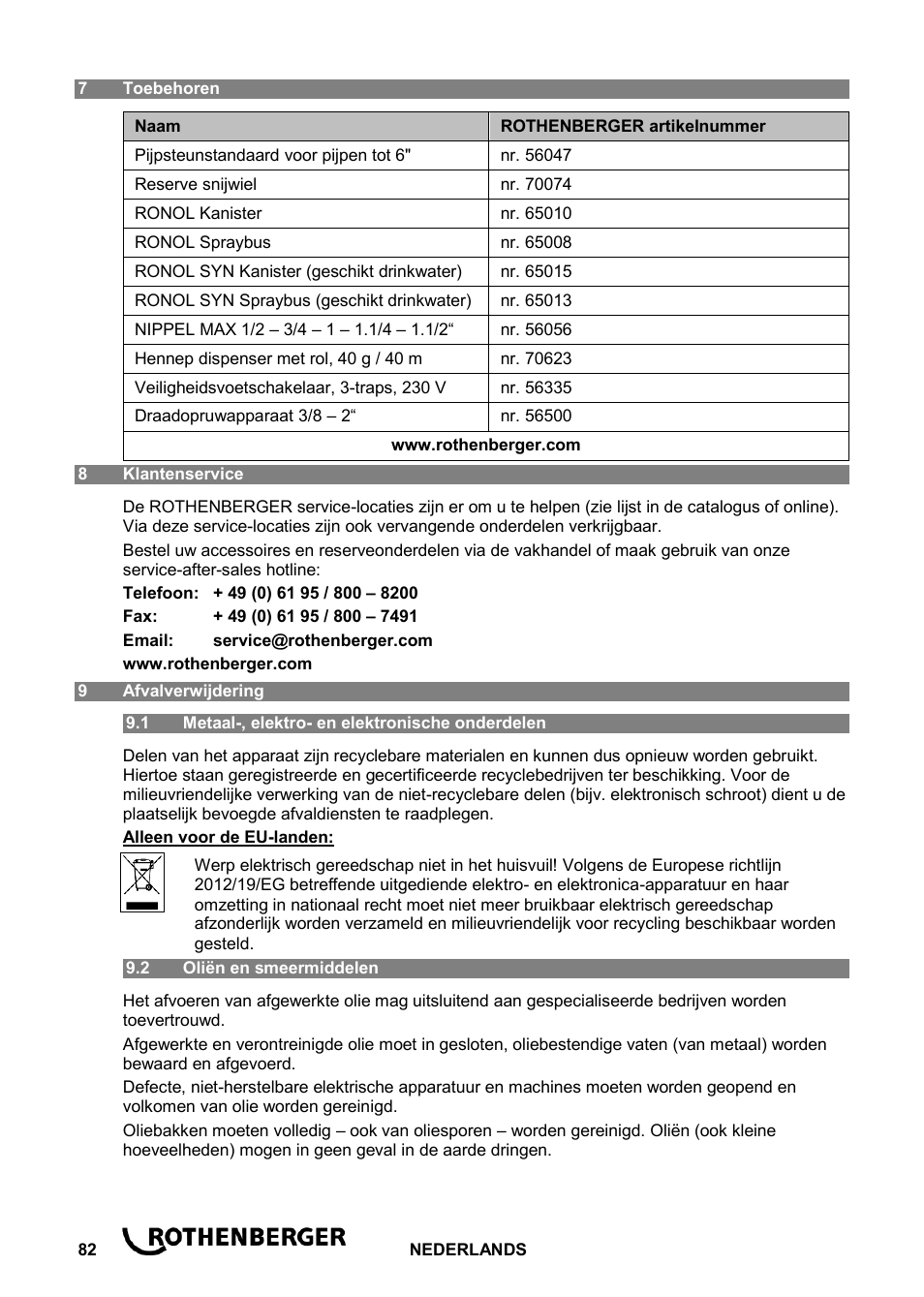 ROTHENBERGER ROPOWER 50 R User Manual | Page 86 / 232