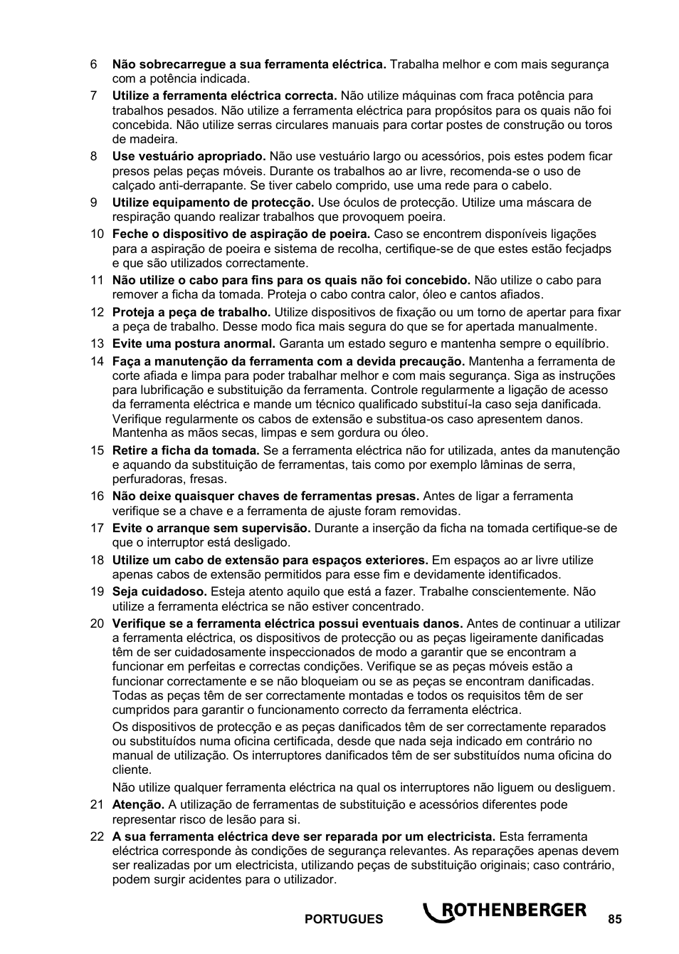 ROTHENBERGER ROPOWER 50 R User Manual | Page 89 / 232