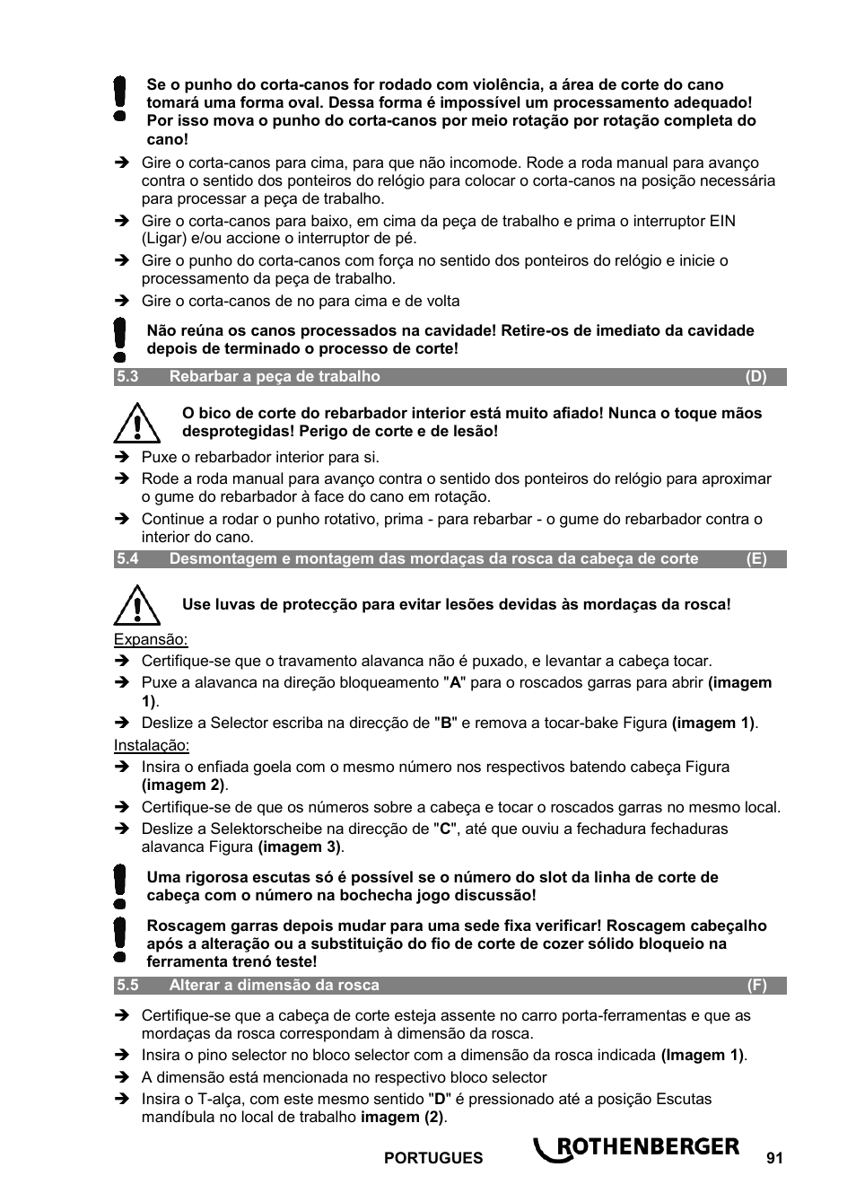 ROTHENBERGER ROPOWER 50 R User Manual | Page 95 / 232