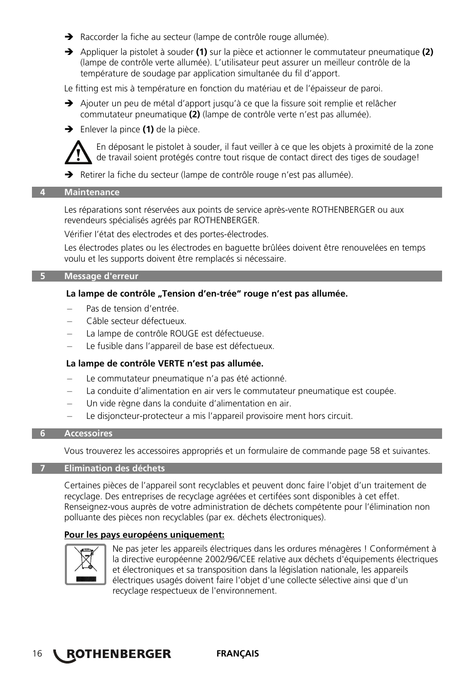 ROTHENBERGER ROTHERM 2000 Weichlöt-Gerät User Manual | Page 18 / 66