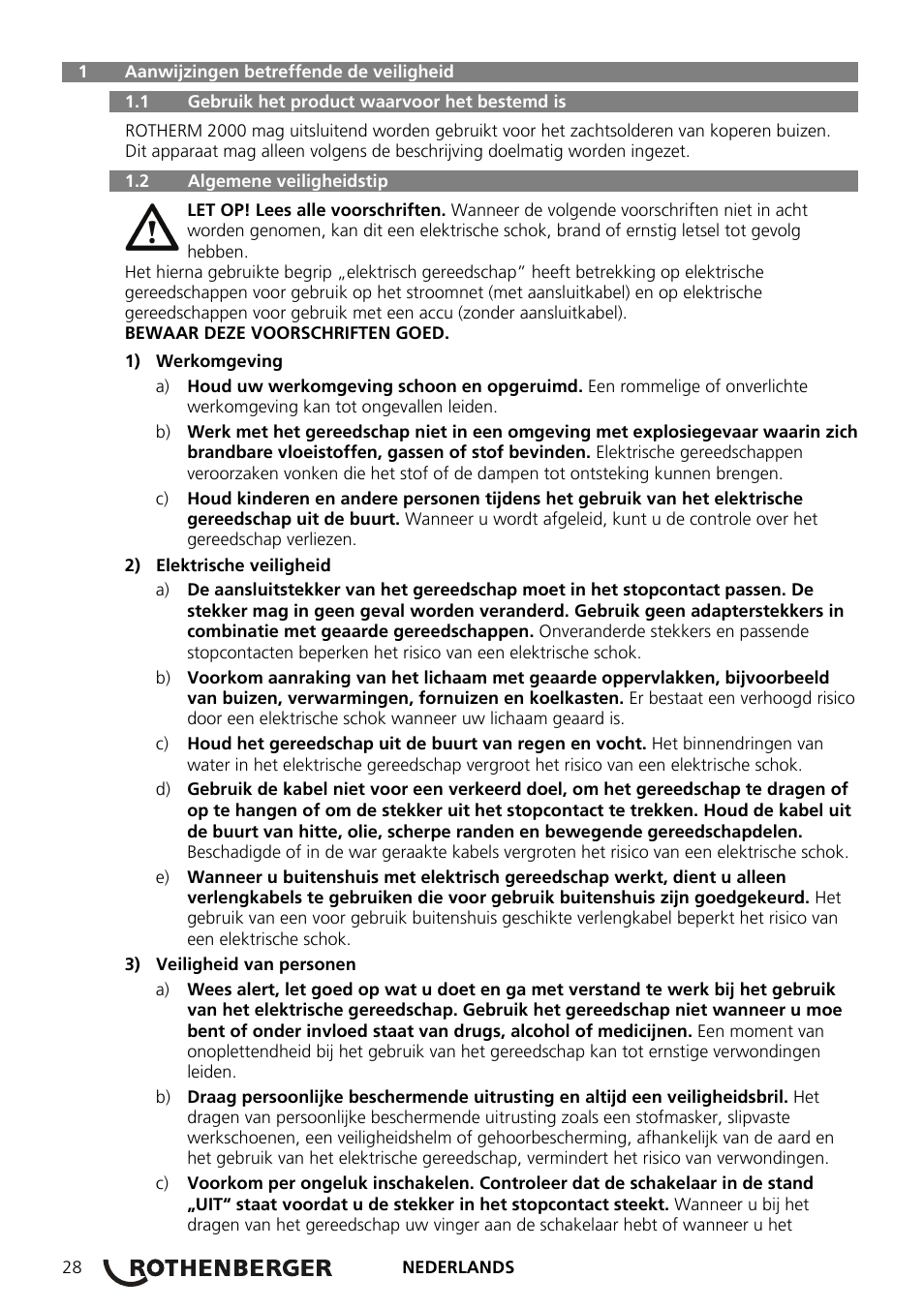 ROTHENBERGER ROTHERM 2000 Weichlöt-Gerät User Manual | Page 30 / 66