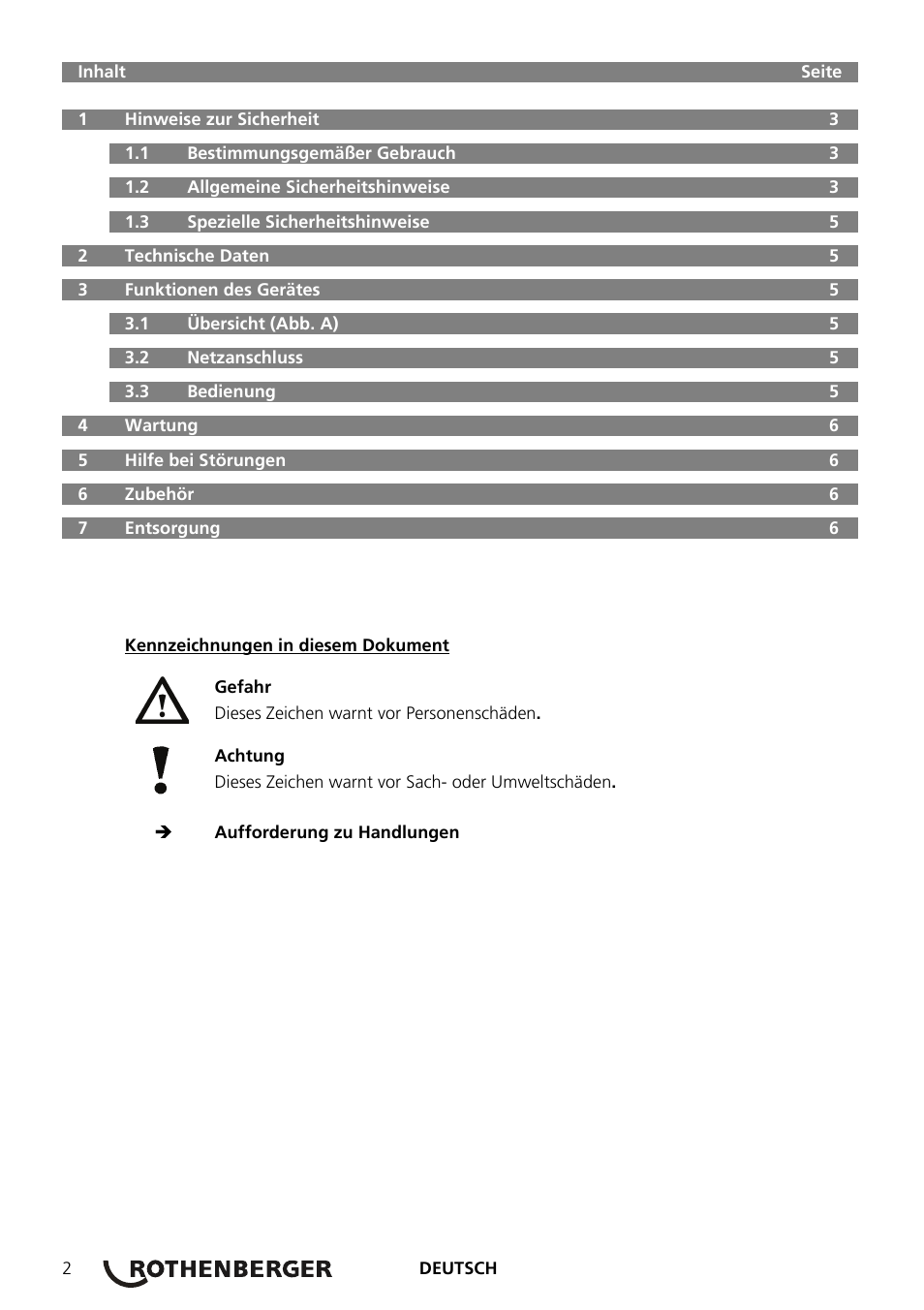 ROTHENBERGER ROTHERM 2000 Weichlöt-Gerät User Manual | Page 4 / 66