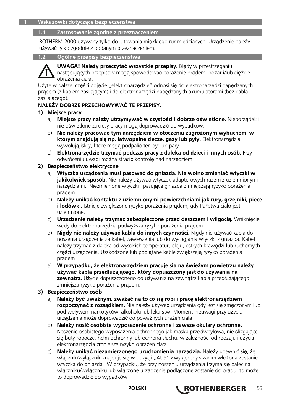 ROTHENBERGER ROTHERM 2000 Weichlöt-Gerät User Manual | Page 55 / 66