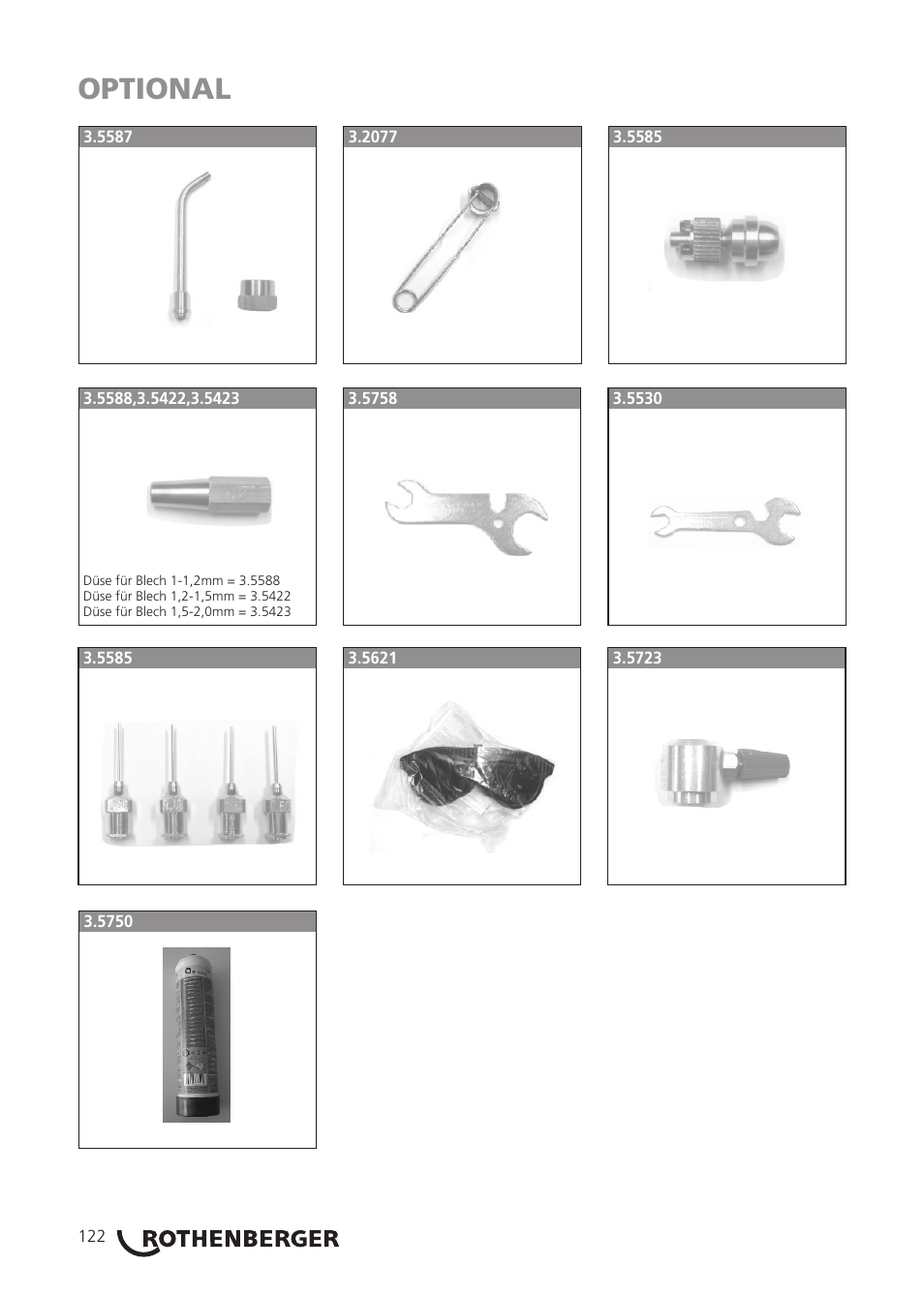 Seite6, Optional | ROTHENBERGER ROXY 400 L Set User Manual | Page 126 / 132