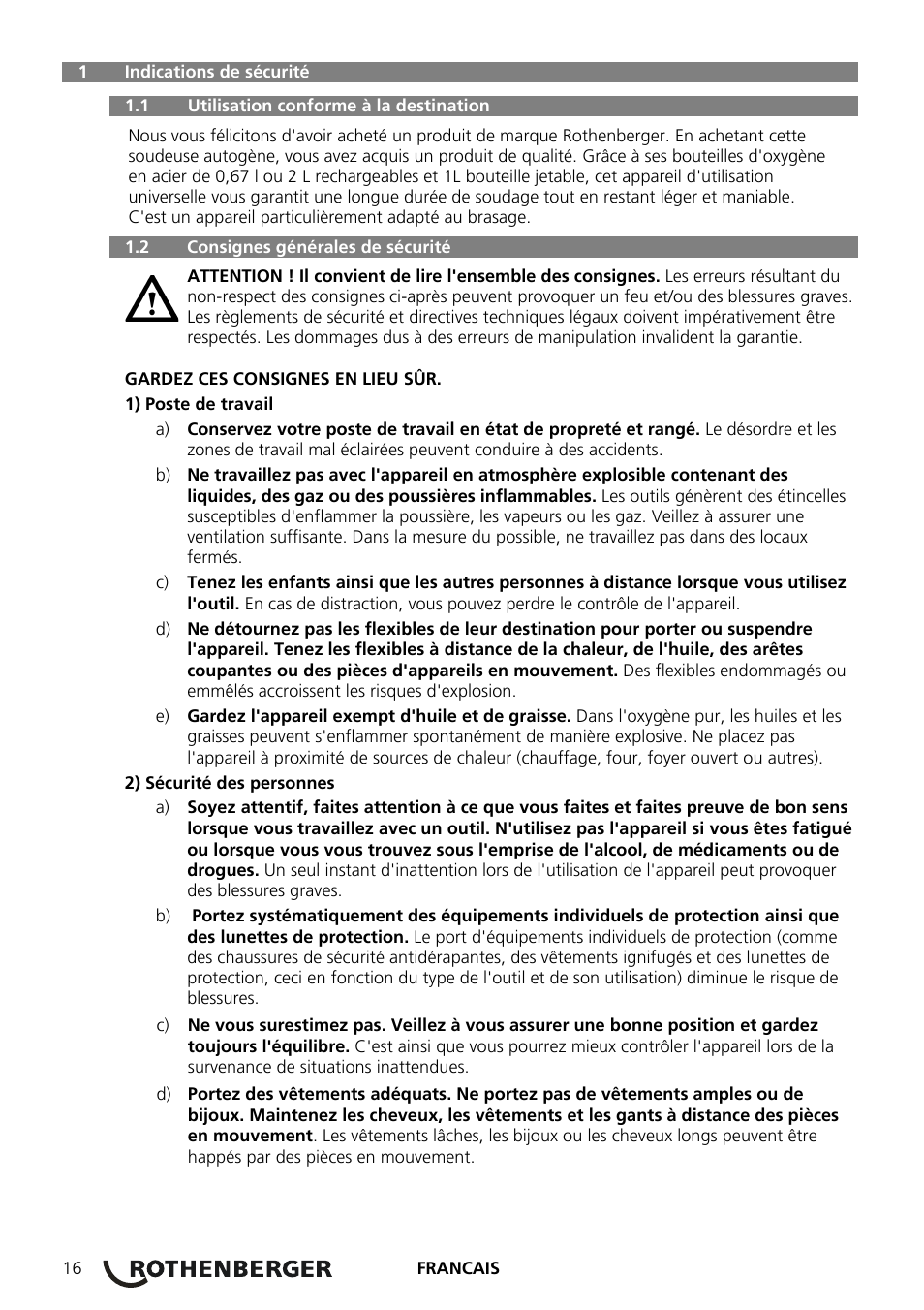ROTHENBERGER ROXY 400 L Set User Manual | Page 20 / 132
