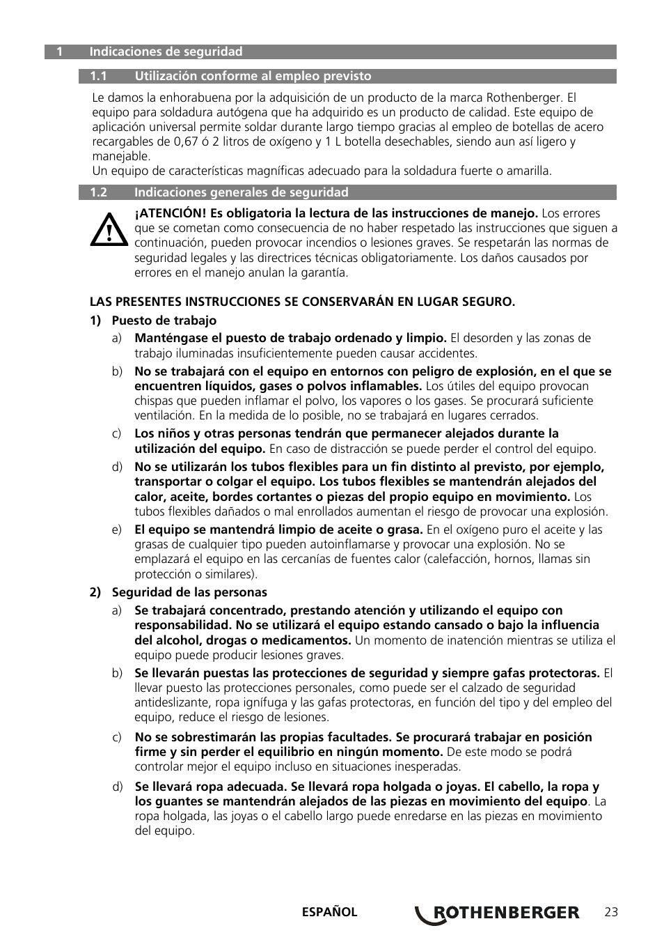 ROTHENBERGER ROXY 400 L Set User Manual | Page 27 / 132