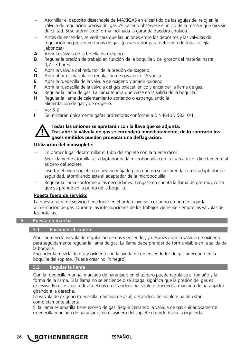 ROTHENBERGER ROXY 400 L Set User Manual | Page 30 / 132