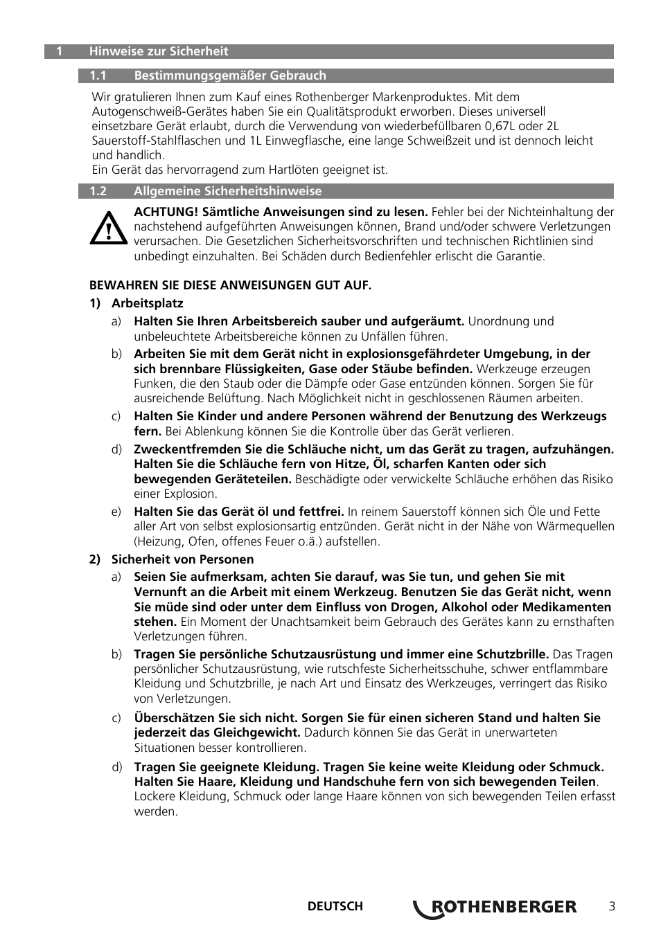 ROTHENBERGER ROXY 400 L Set User Manual | Page 7 / 132