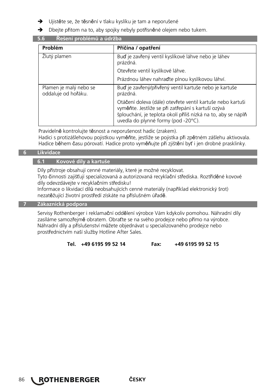 ROTHENBERGER ROXY 400 L Set User Manual | Page 90 / 132