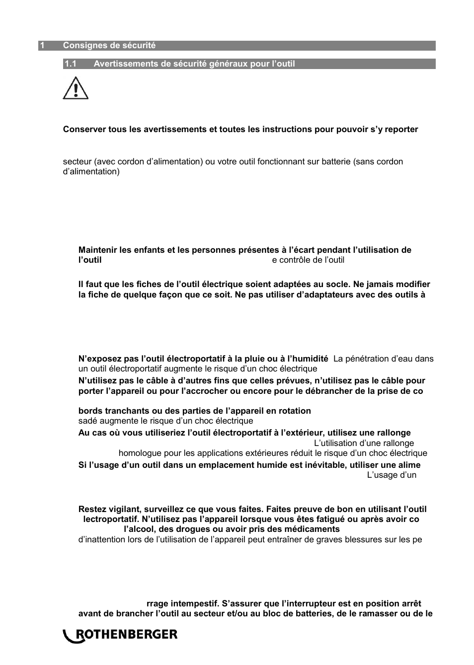 ROTHENBERGER Sicherheitsfußschalter User Manual | Page 14 / 84