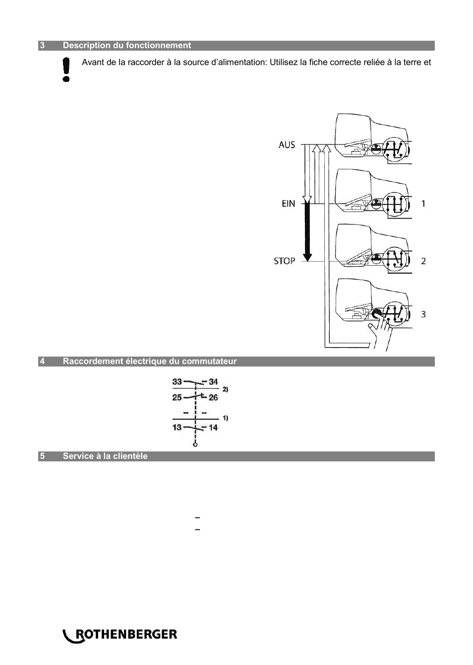 ROTHENBERGER Sicherheitsfußschalter User Manual | Page 16 / 84