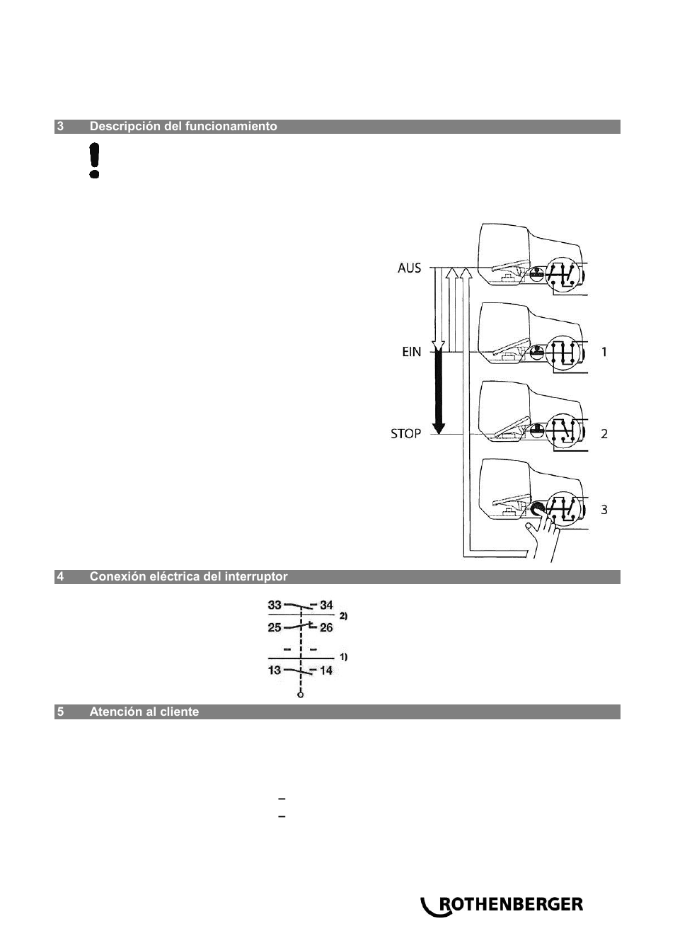 ROTHENBERGER Sicherheitsfußschalter User Manual | Page 21 / 84