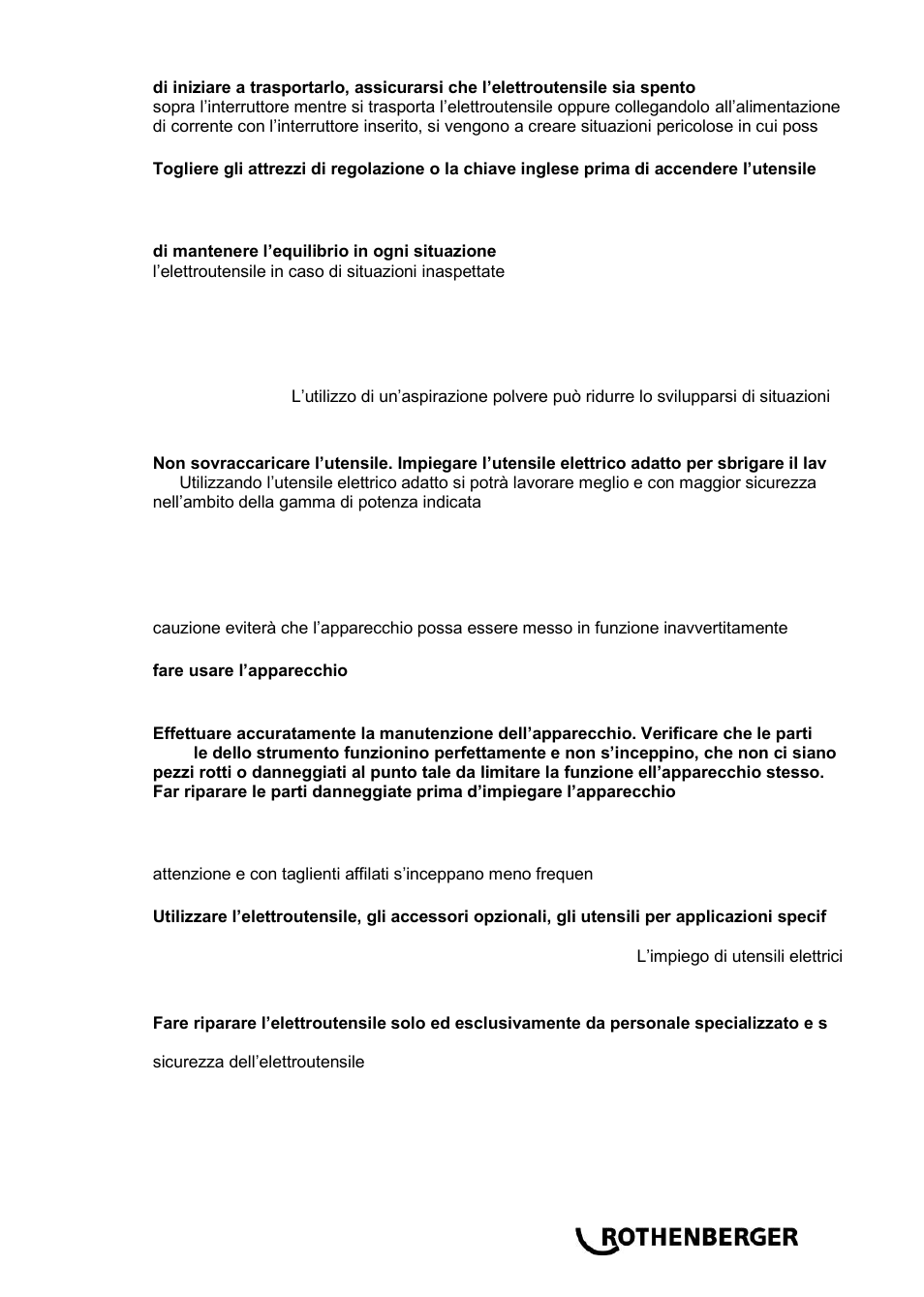 ROTHENBERGER Sicherheitsfußschalter User Manual | Page 25 / 84