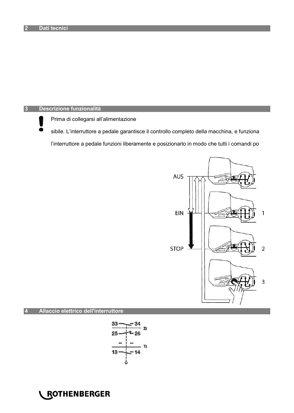 ROTHENBERGER Sicherheitsfußschalter User Manual | Page 26 / 84