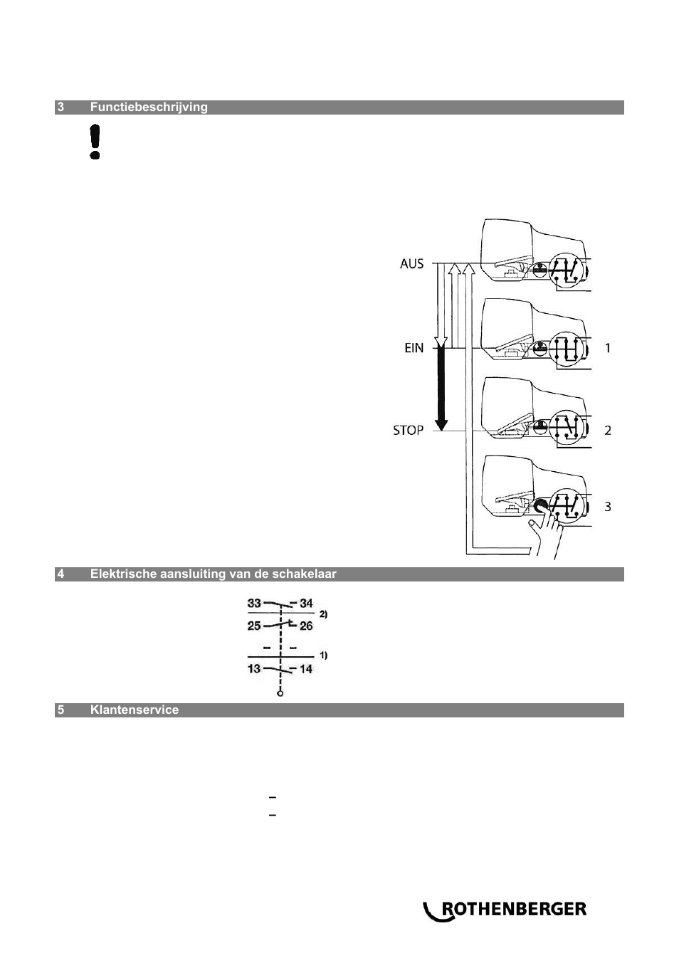 ROTHENBERGER Sicherheitsfußschalter User Manual | Page 31 / 84