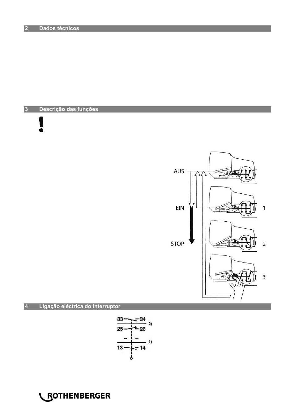 ROTHENBERGER Sicherheitsfußschalter User Manual | Page 36 / 84