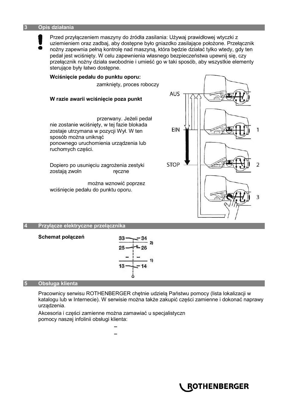 ROTHENBERGER Sicherheitsfußschalter User Manual | Page 57 / 84