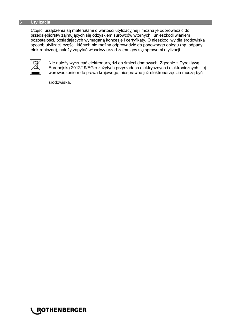 ROTHENBERGER Sicherheitsfußschalter User Manual | Page 58 / 84