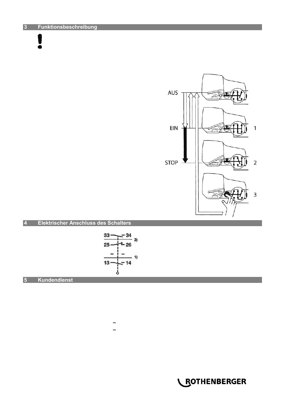 ROTHENBERGER Sicherheitsfußschalter User Manual | Page 7 / 84