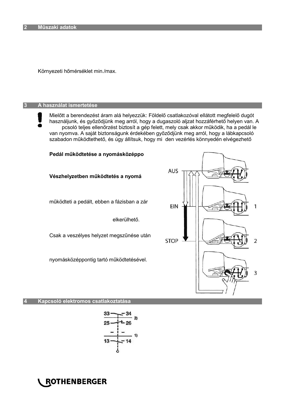 ROTHENBERGER Sicherheitsfußschalter User Manual | Page 70 / 84