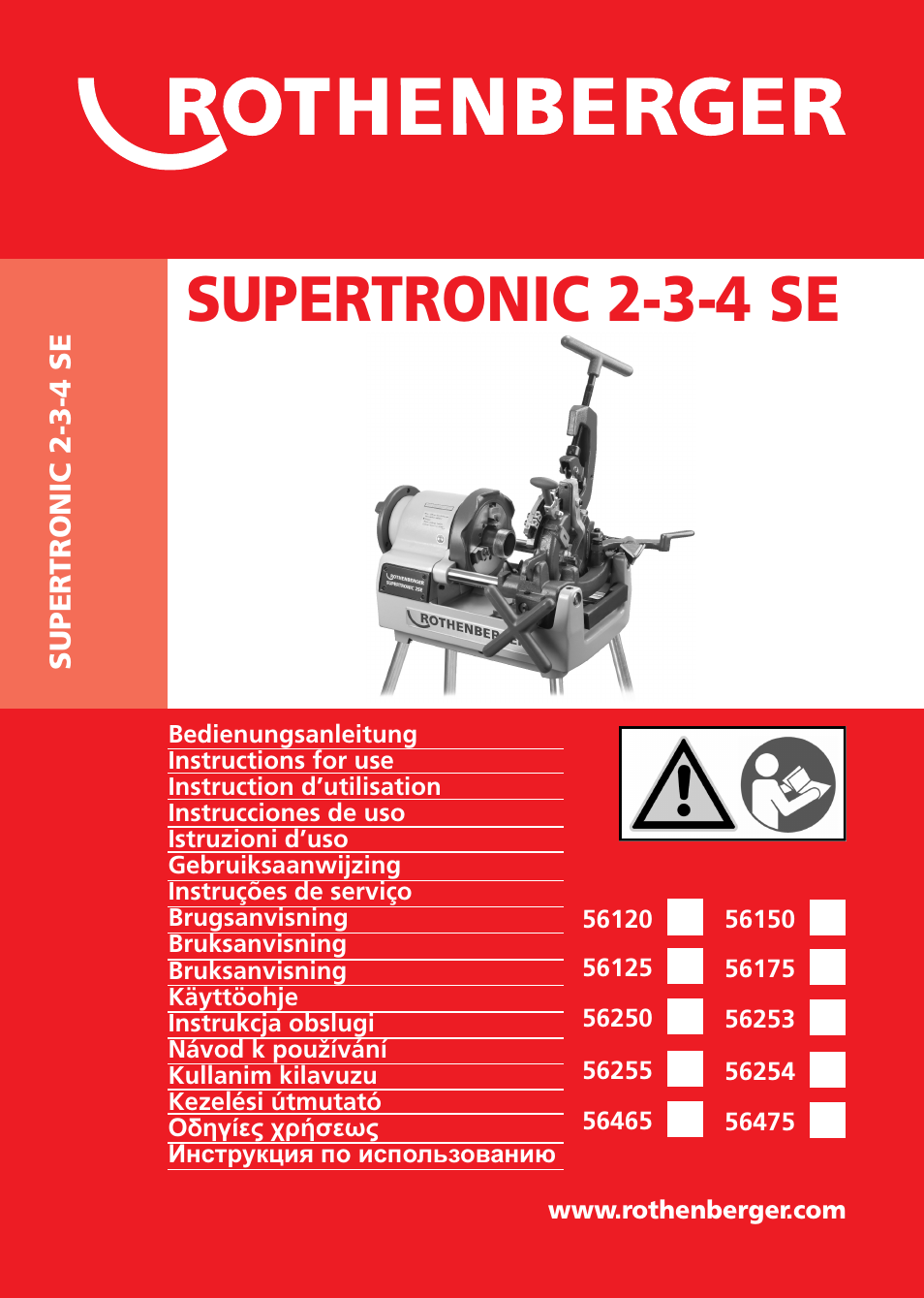 ROTHENBERGER SUPERTRONIC 2 SE/3 SE/4 SE User Manual | 284 pages