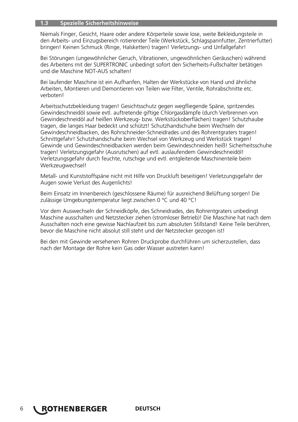 ROTHENBERGER SUPERTRONIC 2 SE/3 SE/4 SE User Manual | Page 10 / 284