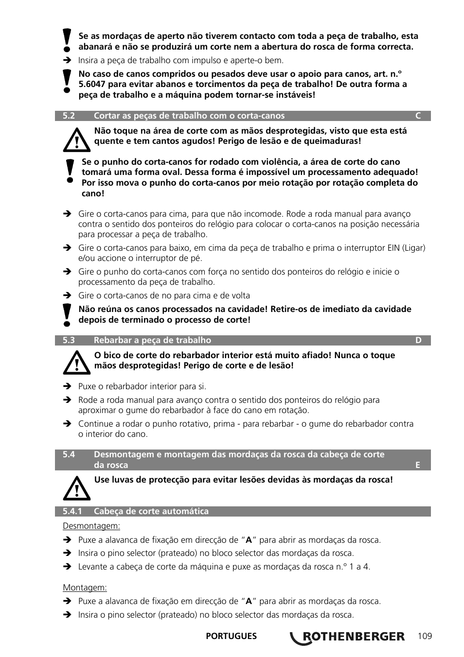 ROTHENBERGER SUPERTRONIC 2 SE/3 SE/4 SE User Manual | Page 113 / 284