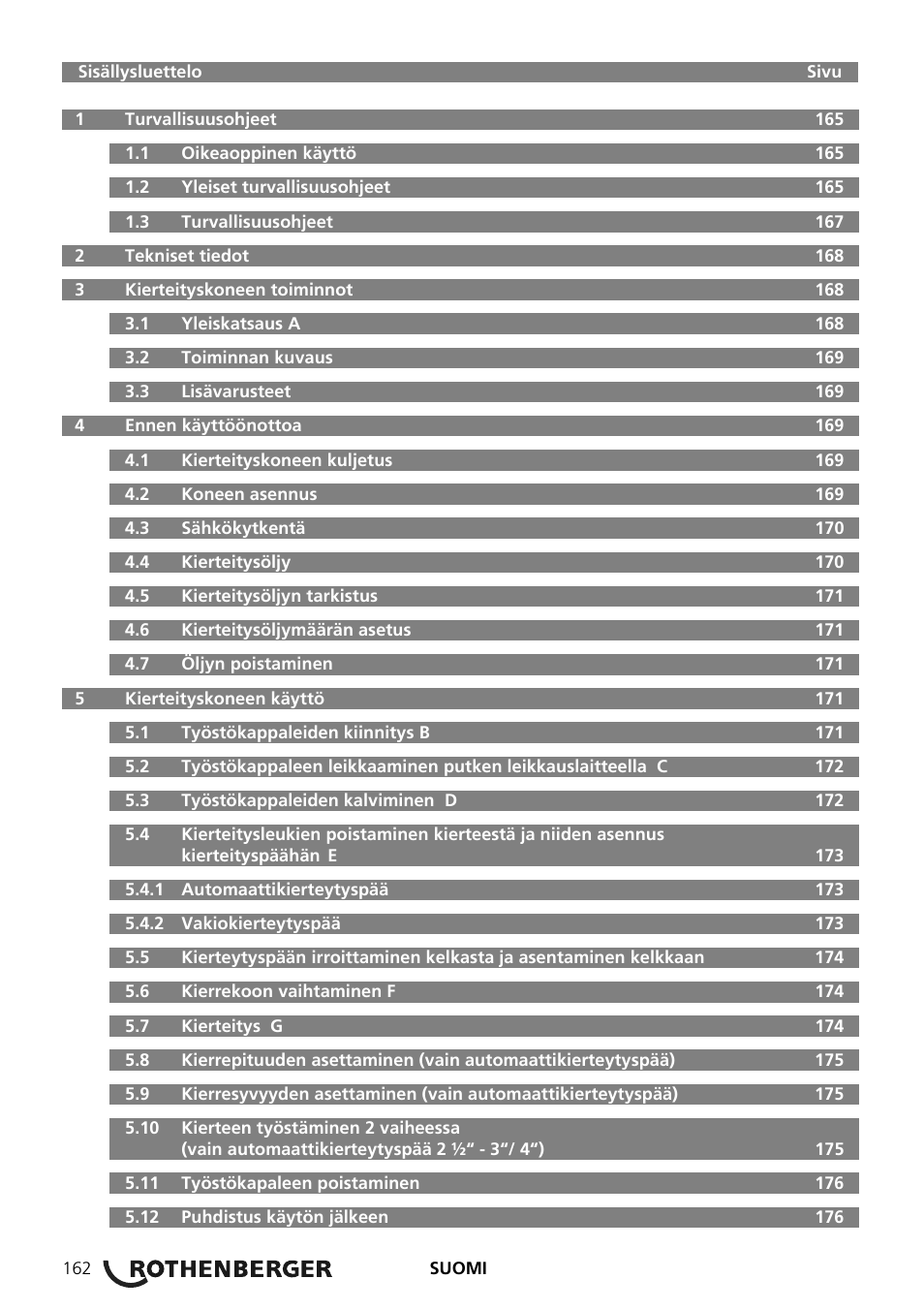 ROTHENBERGER SUPERTRONIC 2 SE/3 SE/4 SE User Manual | Page 166 / 284