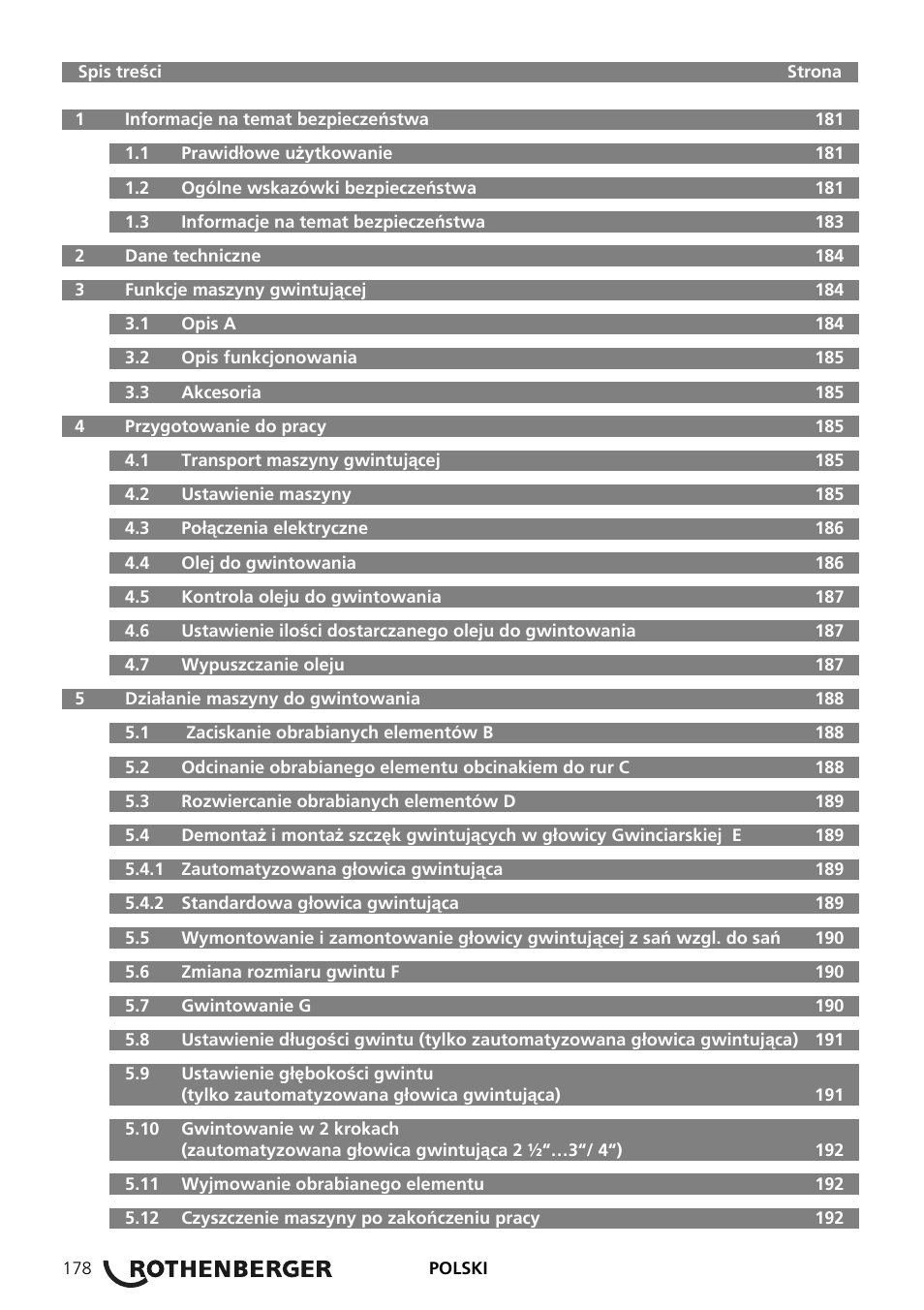 ROTHENBERGER SUPERTRONIC 2 SE/3 SE/4 SE User Manual | Page 182 / 284