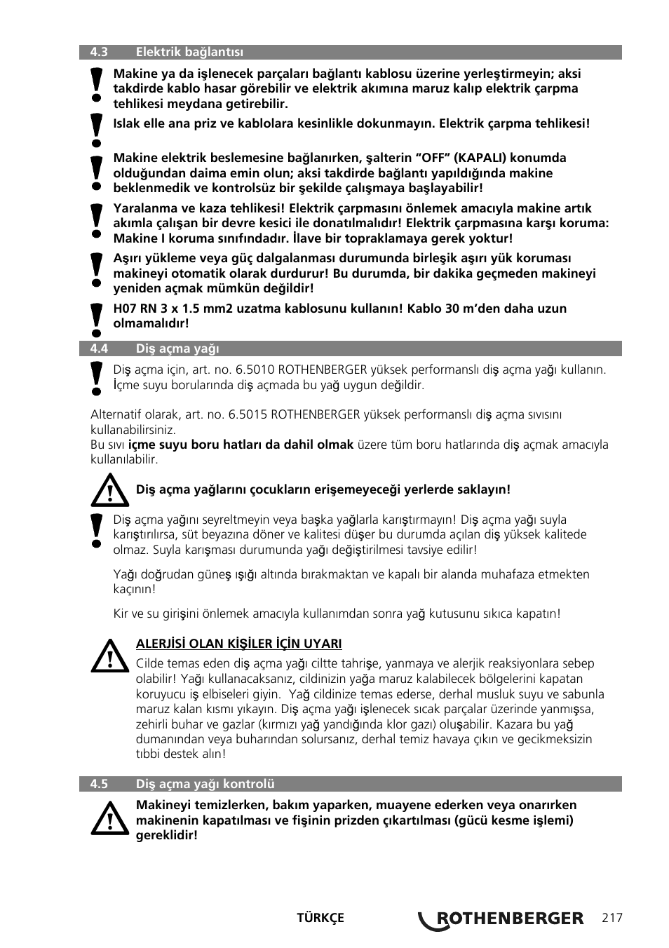 ROTHENBERGER SUPERTRONIC 2 SE/3 SE/4 SE User Manual | Page 221 / 284