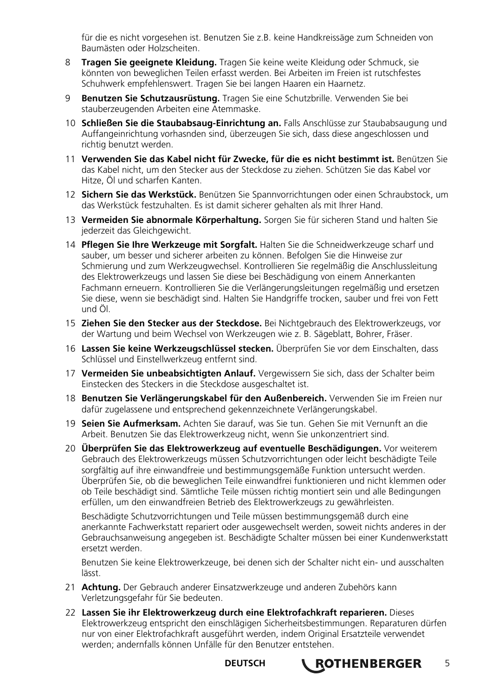 ROTHENBERGER SUPERTRONIC 2 SE/3 SE/4 SE User Manual | Page 9 / 284