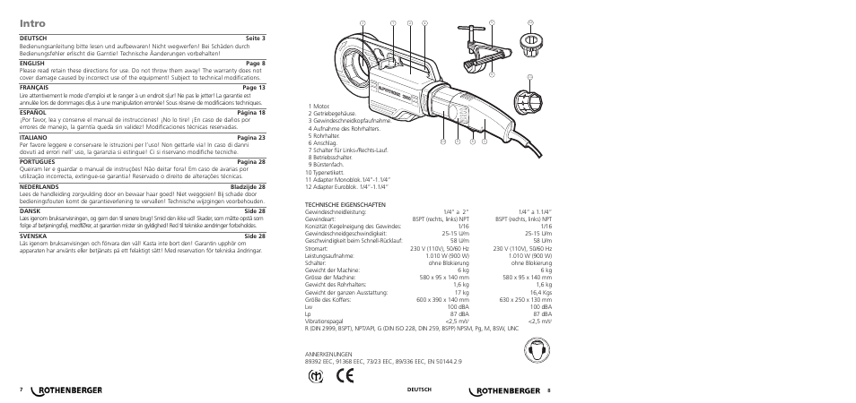 Intro | ROTHENBERGER SUPERTRONIC 2000 User Manual | Page 3 / 20