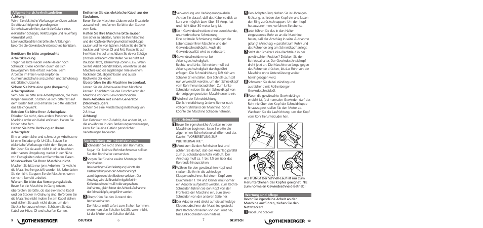 ROTHENBERGER SUPERTRONIC 2000 User Manual | Page 4 / 20