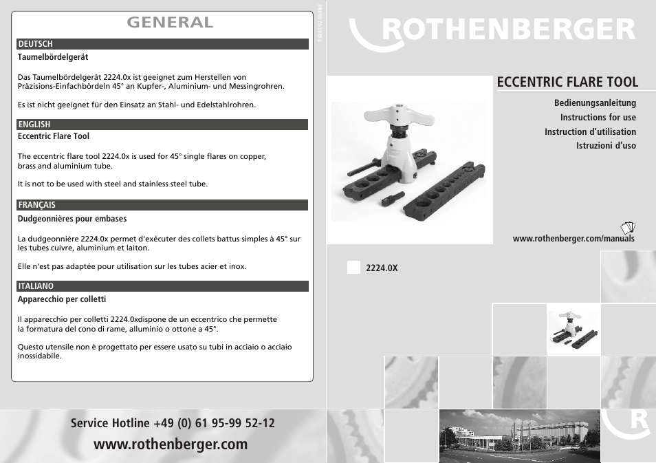 ROTHENBERGER Taumel-Bördelgerät User Manual | 2 pages