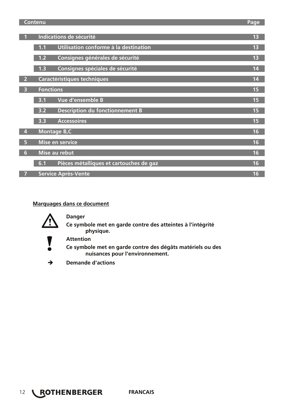 ROTHENBERGER TURBOPROP User Manual | Page 16 / 96