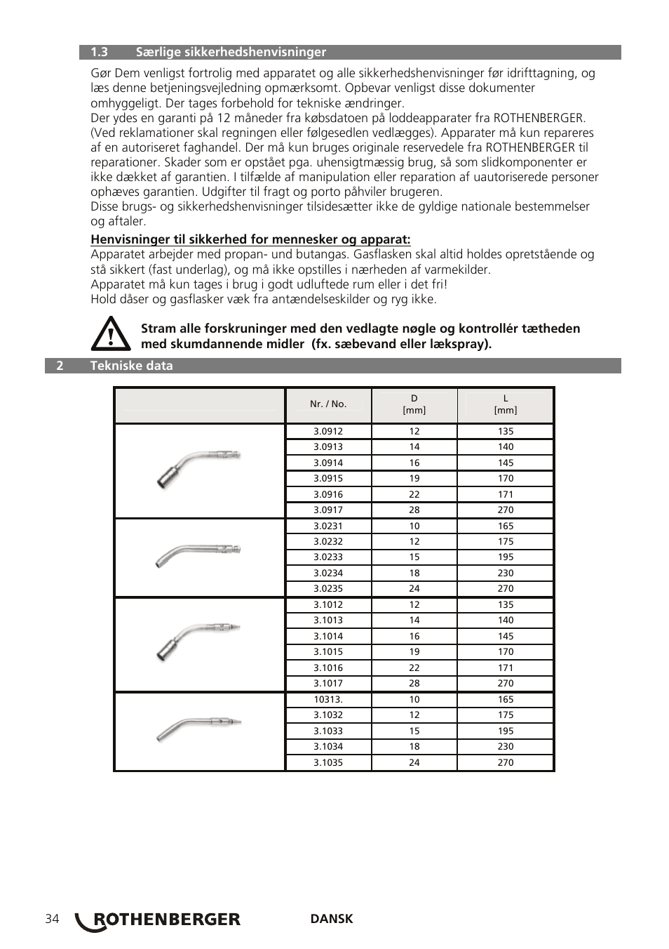 ROTHENBERGER TURBOPROP User Manual | Page 38 / 96