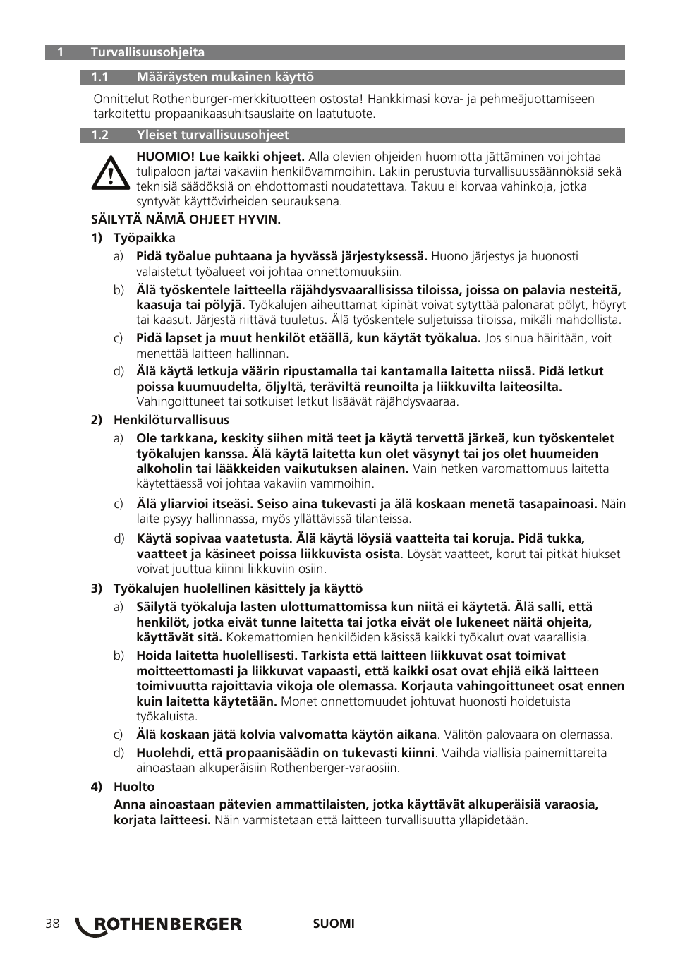 ROTHENBERGER TURBOPROP User Manual | Page 42 / 96