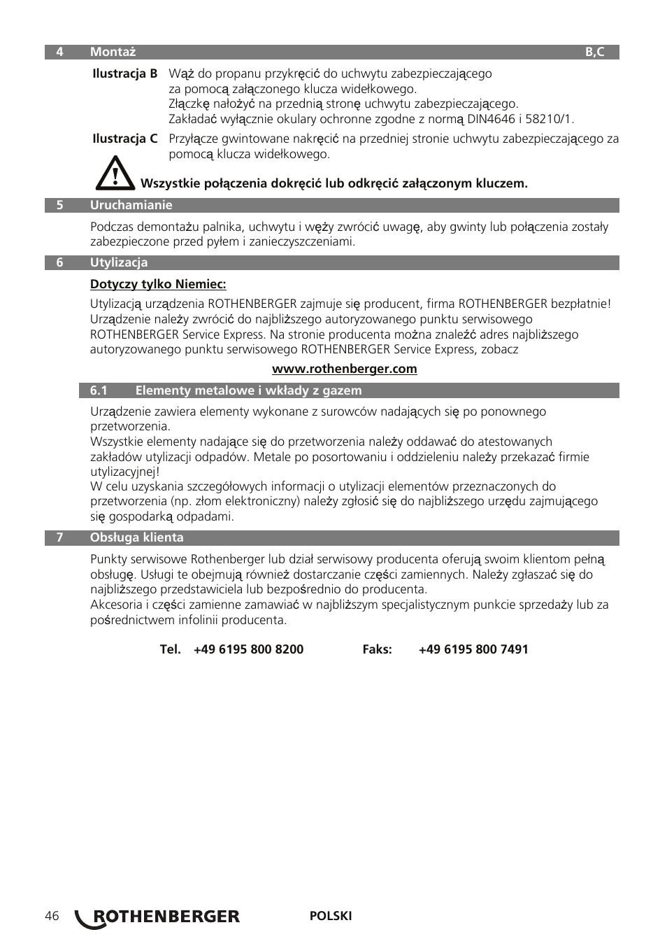 ROTHENBERGER TURBOPROP User Manual | Page 50 / 96