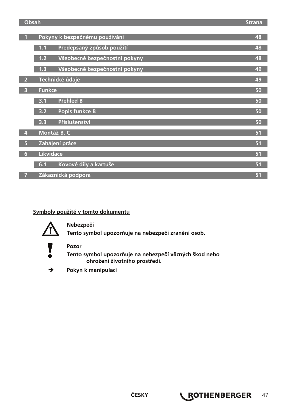 ROTHENBERGER TURBOPROP User Manual | Page 51 / 96