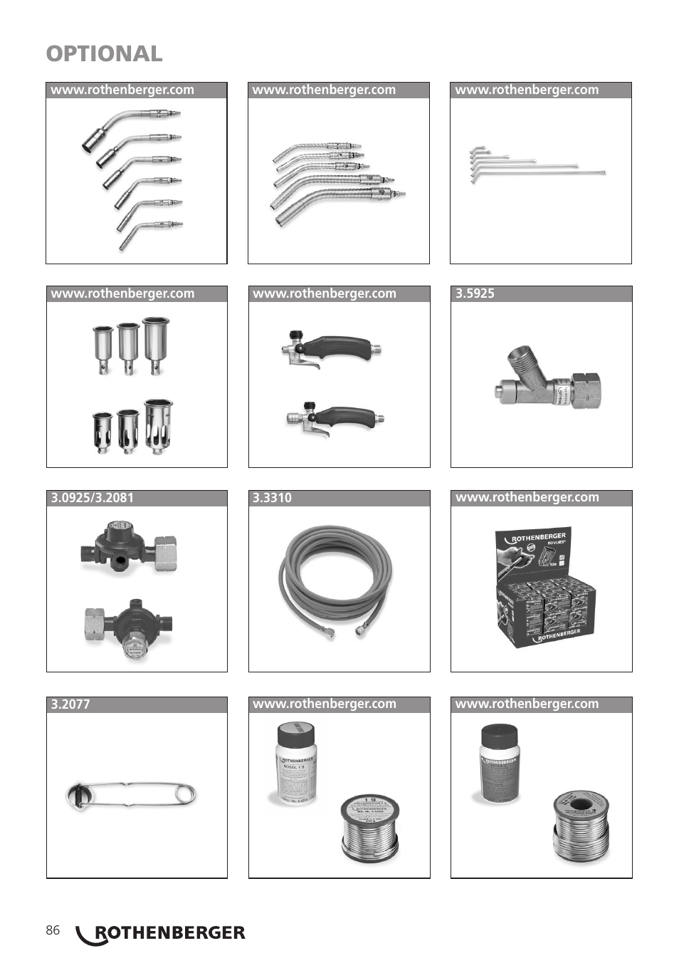 Optional | ROTHENBERGER TURBOPROP User Manual | Page 90 / 96