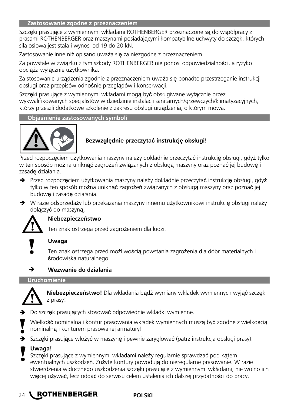 ROTHENBERGER Wechselpressbacken Compact User Manual | Page 26 / 44