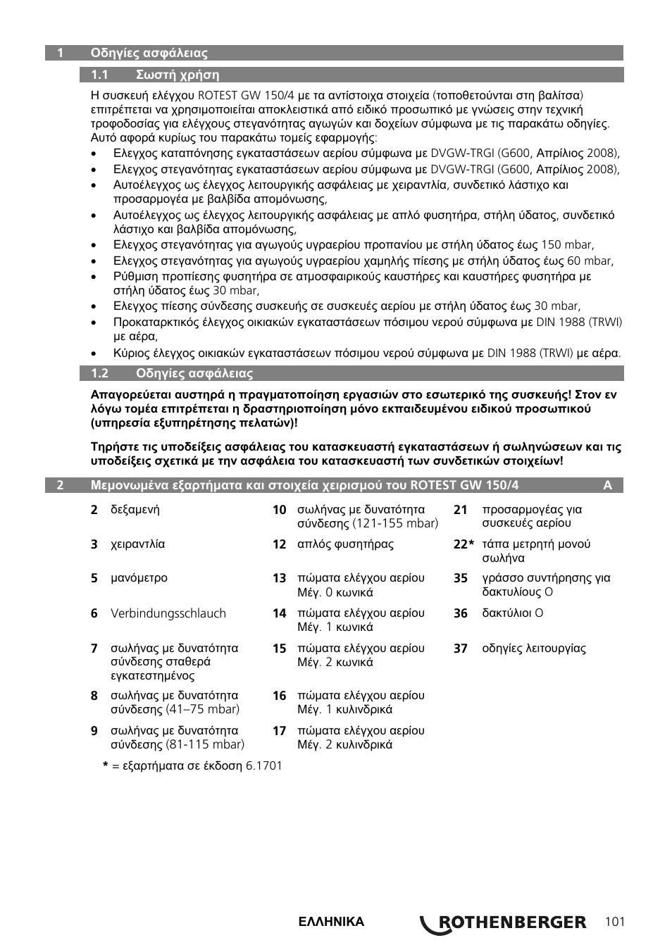 ROTHENBERGER ROTEST GW 150/4 User Manual | Page 103 / 120