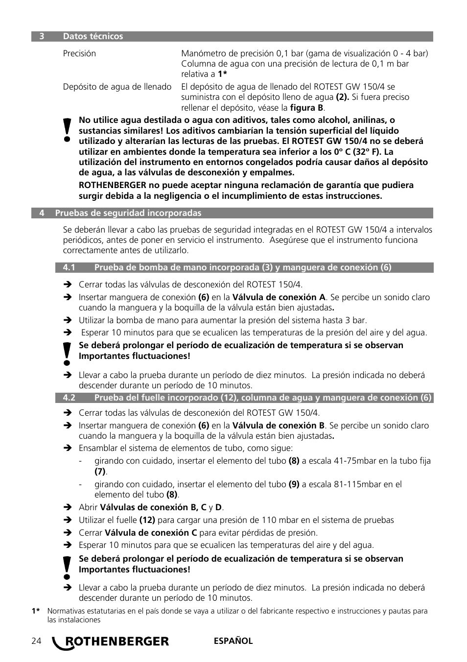 ROTHENBERGER ROTEST GW 150/4 User Manual | Page 26 / 120