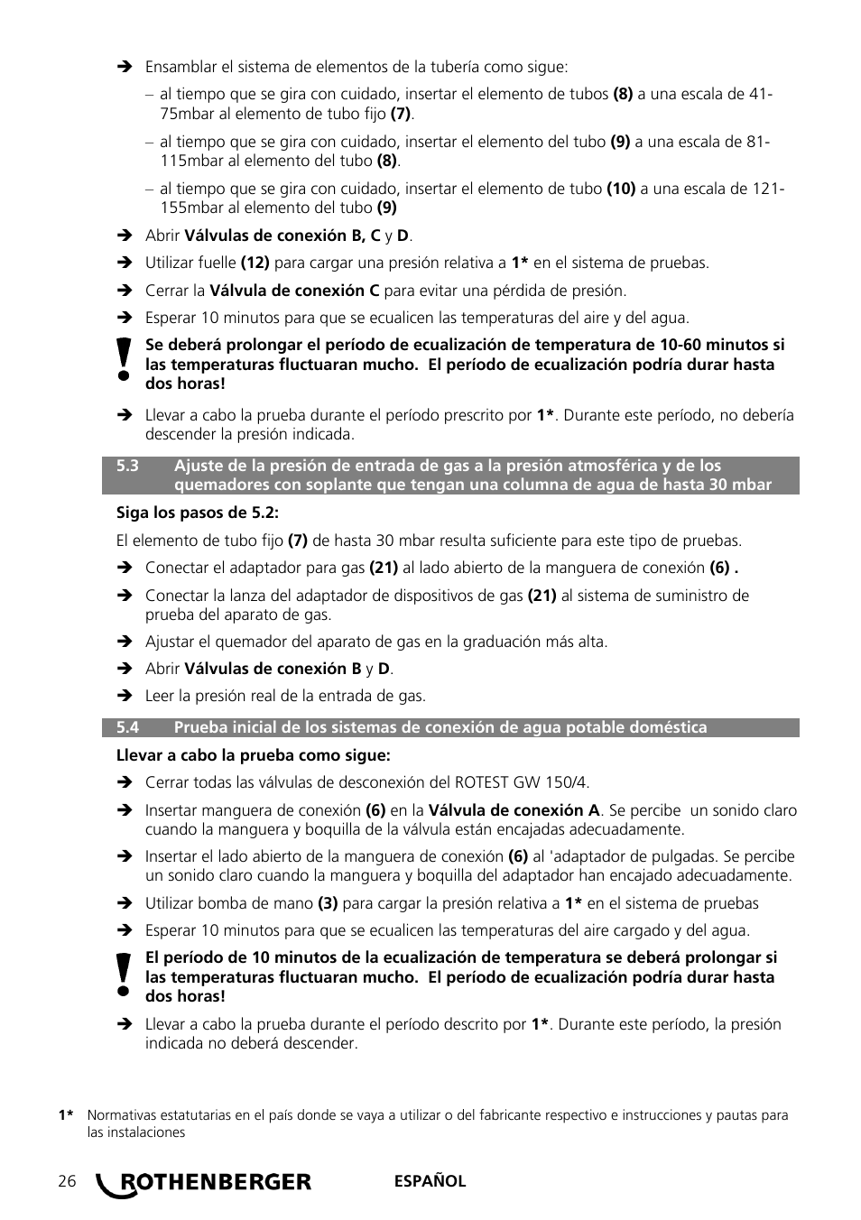 ROTHENBERGER ROTEST GW 150/4 User Manual | Page 28 / 120