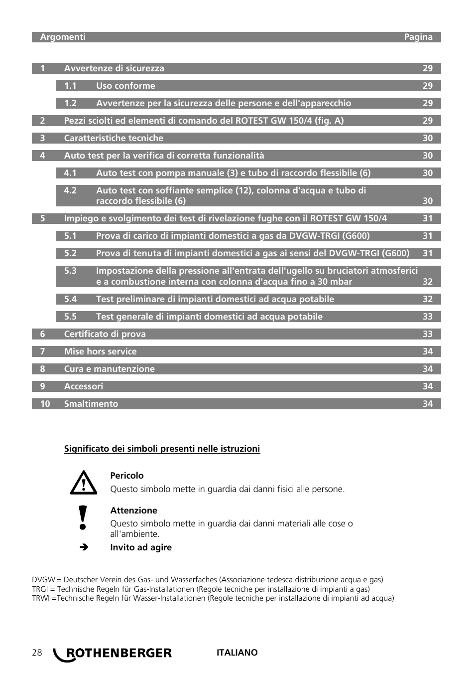 ROTHENBERGER ROTEST GW 150/4 User Manual | Page 30 / 120