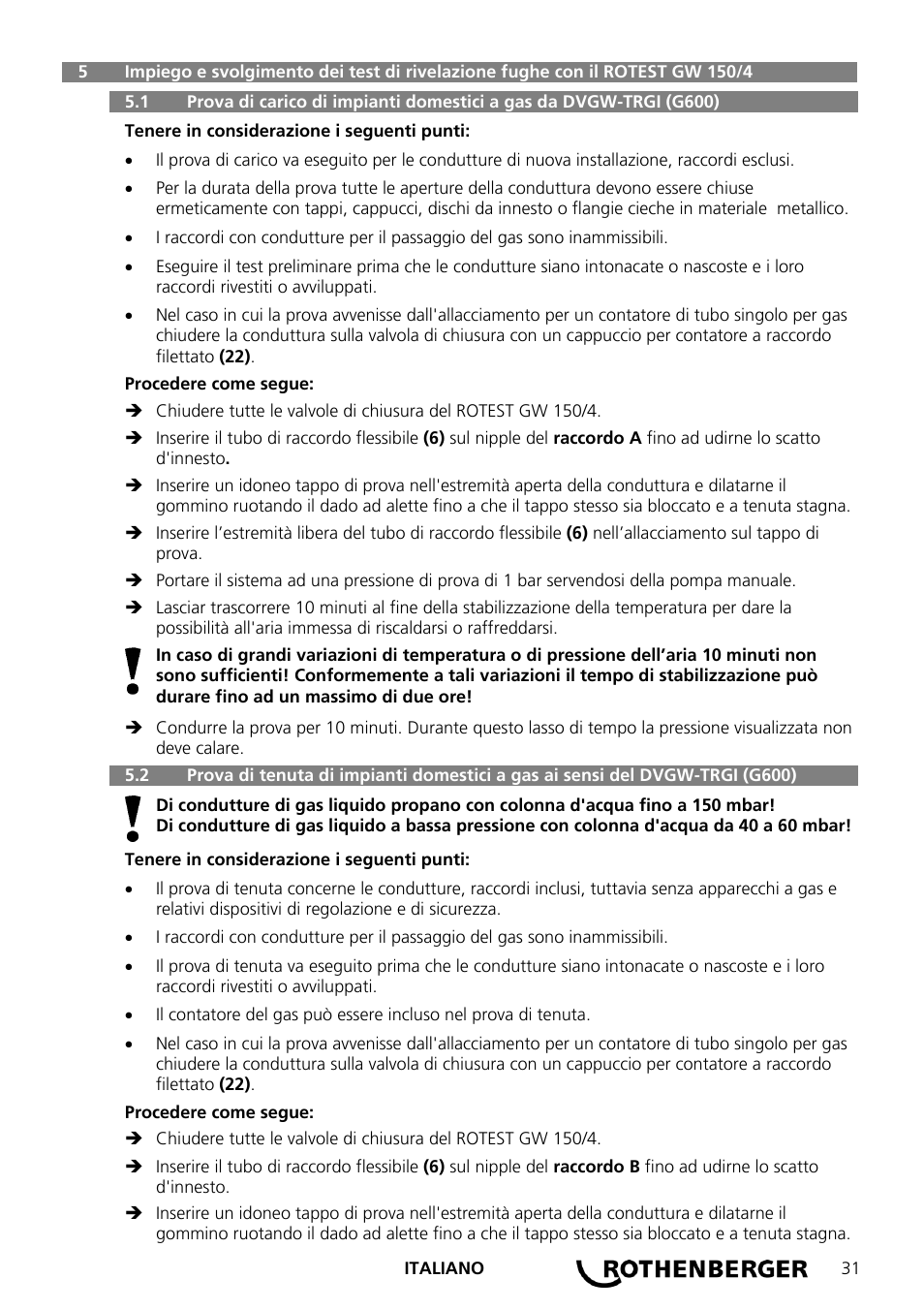 ROTHENBERGER ROTEST GW 150/4 User Manual | Page 33 / 120