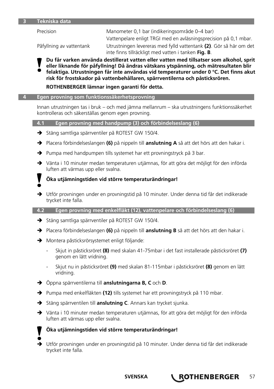 ROTHENBERGER ROTEST GW 150/4 User Manual | Page 59 / 120